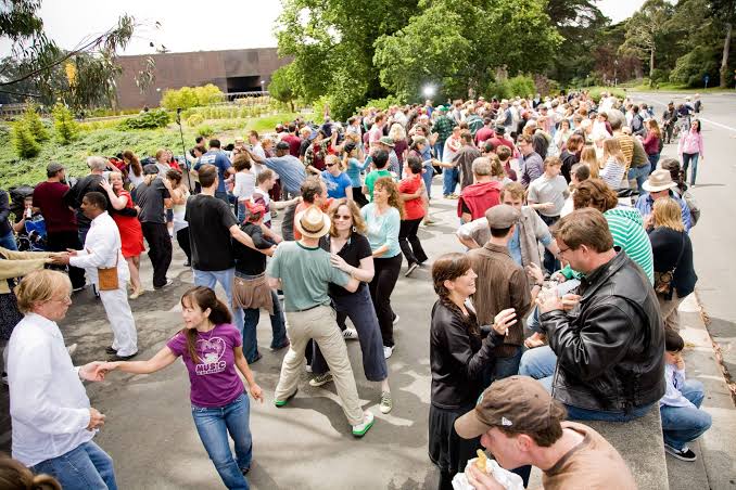 Swing dancers at Lindy in the Park, Golden Gate Park, San Francisco
